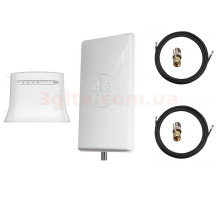 Комплект 3G/4G WiFi роутер ZTE MF283U и антенна 4G LTE MIMO панельная 2*24 dbi (Logo 4G LTE)