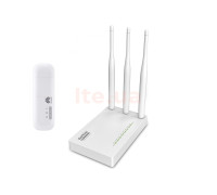 Комплект WiFi роутер Netis MW5230 + 3G/4G модем Huawei E8372