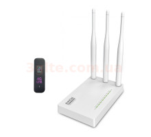 Комплект WiFi роутер Netis MW5230 + 3G/4G модем Huawei E3372