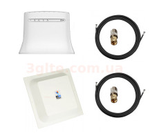 Комплект 3G/4G WiFi роутер ZTE MF283U и LTE MIMO антенна панельная RNet 1700-2700 МГц 15 ДБи