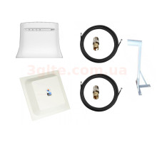 Комплект 3G/4G WiFi роутер ZTE MF283U+MIMO антенна панельная 15 ДБи+ Кронштейн