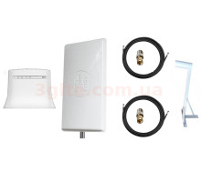 Комплект 3G/4G WiFi роутер ZTE MF283U и антенна 4G LTE MIMO 2*24 dbi + Кронштейн 