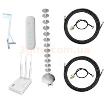 3G/4G Wi-Fi LTE роутер ZTE MF79+Антенный комплект с MIMO антенной Стрела 1700-2170 Мгц 20 дБ+Кронштейн+Netis MW5230