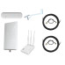 ZTE MF79+Антенный комплект MIMO 2 x 24 dBi+ Netis MW5230+Кронштейн