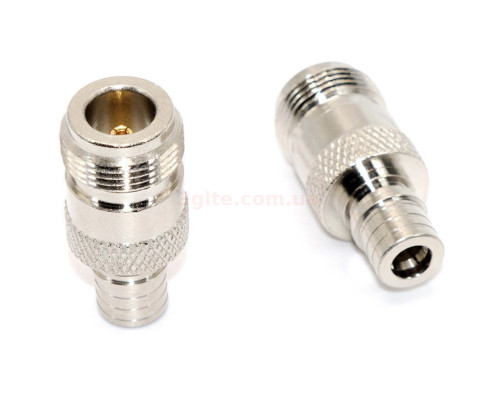 Адаптер QMA (male) - N-type (female) (папа-мама)