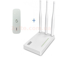 Комплект WiFi роутер Netis MW5230 + 3G/4G модем Huawei K5160