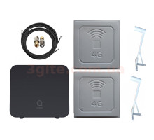 3G/4G WiFi роутер Alcatel Linkhub Home Station HH42CV  и Супер комплект усиления на 34 ДБ с кронштейнами