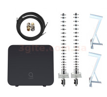 3G/4G роутер Alcatel Linkhub Home Station HH42CV + антенный комплект Стрела Двойная сила с кронштейнами