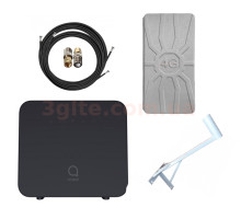 3G/4G WiFi роутер Alcatel Linkhub Home Station HH42CV  и  комплект MIMO RunBit на 16  ДБ с кронштейном