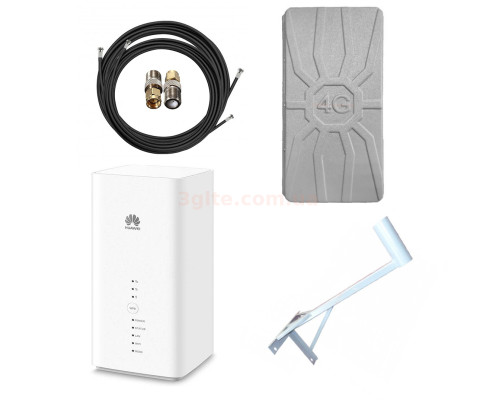 Huawei B618 в комплекте с панельной антенной RunBit 16  ДБ с кронштейном