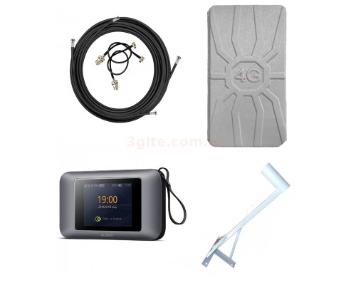 Huawei E5787h-67aв комплекте с панельной антенной RunBit 16  ДБ с кронштейном