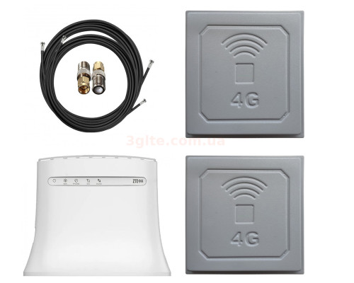 ZTE MF283U в комплекте с панельными антеннами 