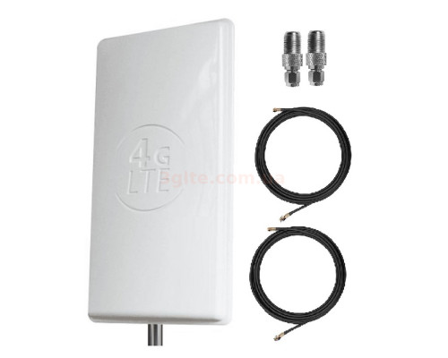 Комплект Антенна Mimo 24 дБи с коннекторами + 2 адаптера SMA