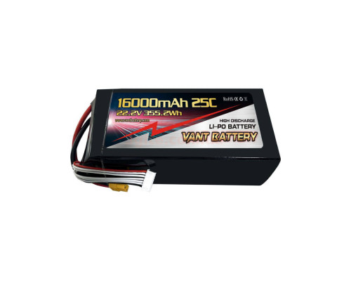 Vant Battery Li-po 16000mAh 22.2V 